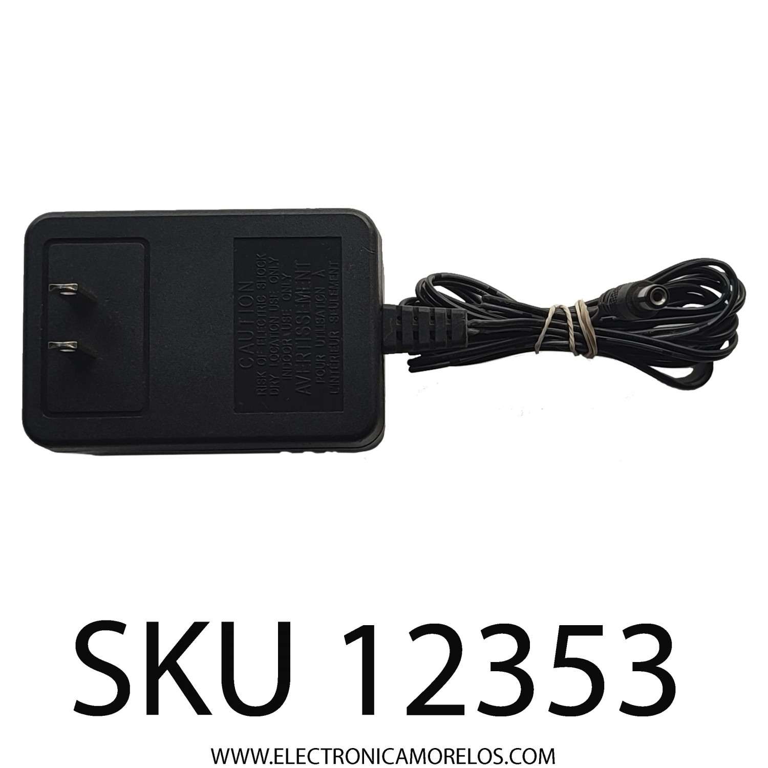 ADAPTADOR AC ENERGIZER / NUMERO DE PARTE AD-48121000(CHCFC-ADP) / INPUT: 120 AC 60HZ 0.3A / OUTPUT: 12V DC 1000mA	